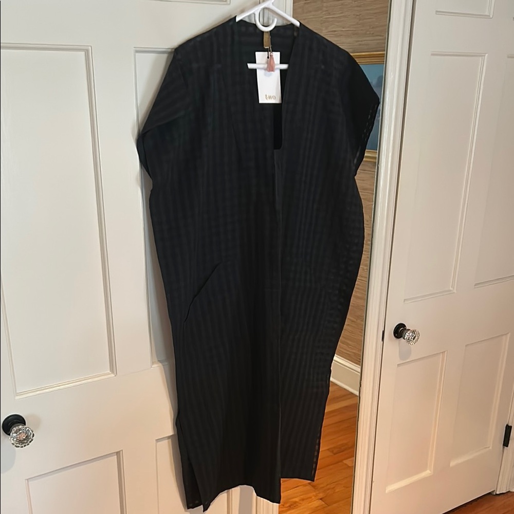 Black designer sari by TWO